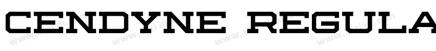 Cendyne Regular字体转换